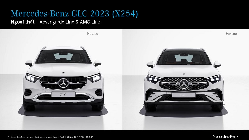 Thiết kế ngoại thất mới trên xe Mercedes-Benz GLC 200 4Matic 2023.